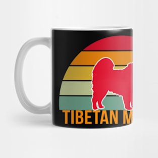 Tibetan Mastiff Vintage Silhouette Mug